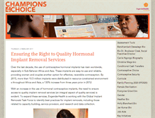 Tablet Screenshot of champions4choice.org